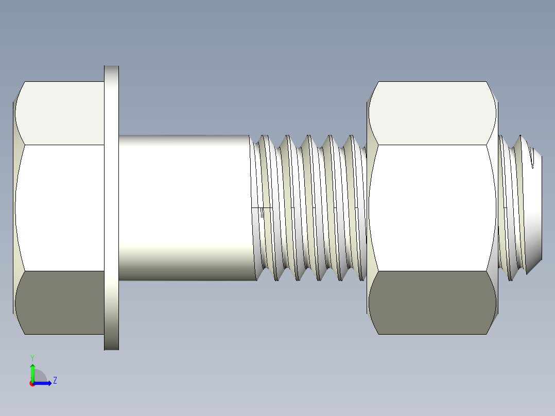 螺栓和螺母-M12 X 1.75左视图