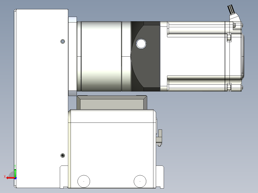同步带滑台-欧规B8-L88-S550-L-ZP75-D3-N10后视图
