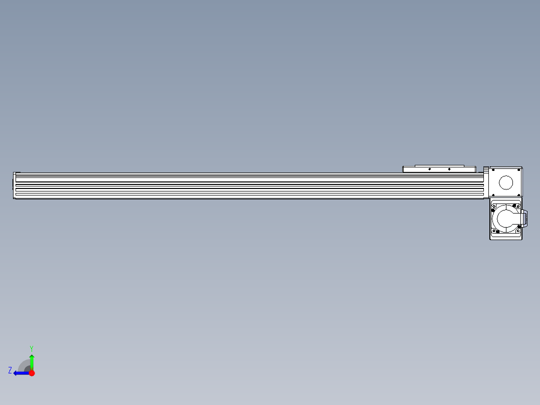 同步带全封闭直线模组TPA-HCB-110D-90-L750-RP-C-P40-N3右视图
