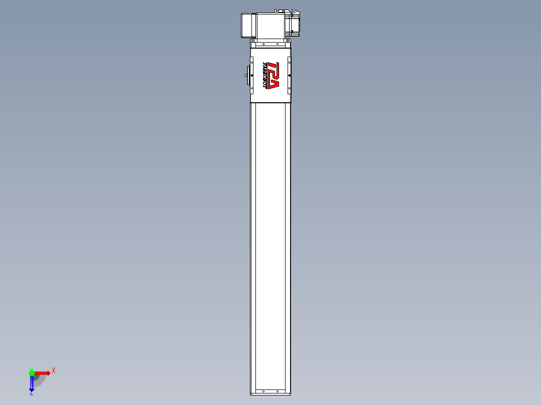 同步带全封闭直线模组TPA-HCB-110D-90-L750-RP-C-P40-N3俯视图