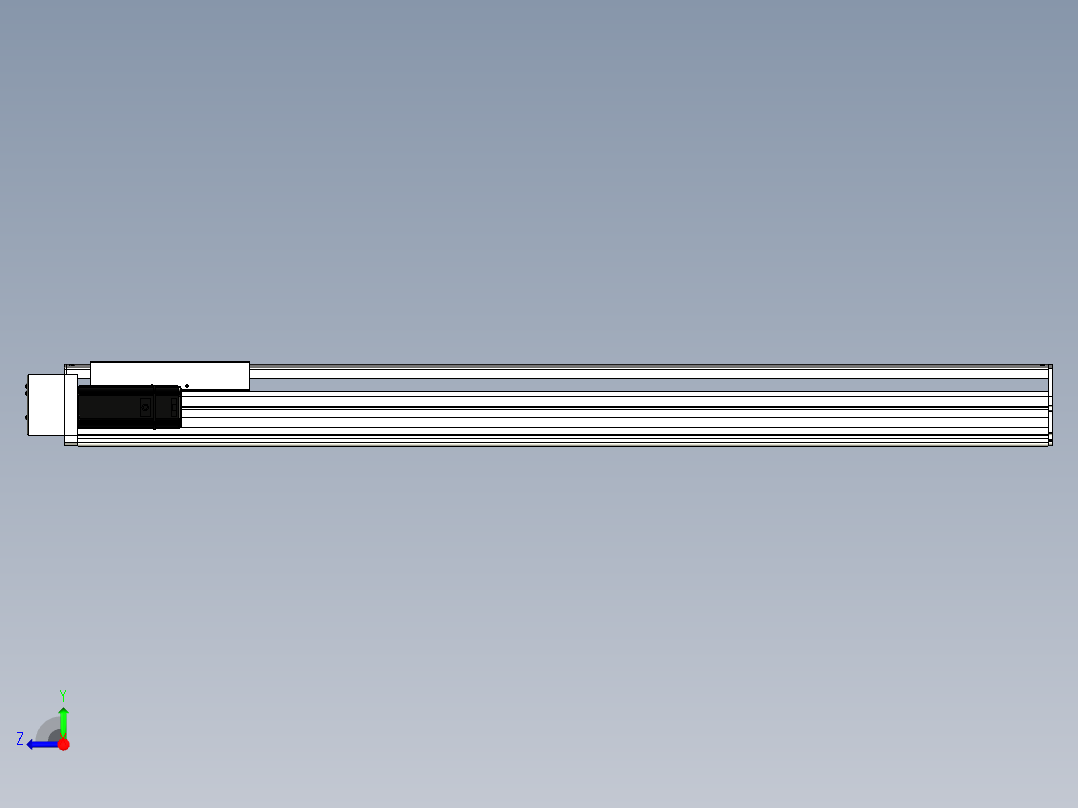 Toyo东佑达直线模组-ETH22-1100-BL-400W+煞車右视图