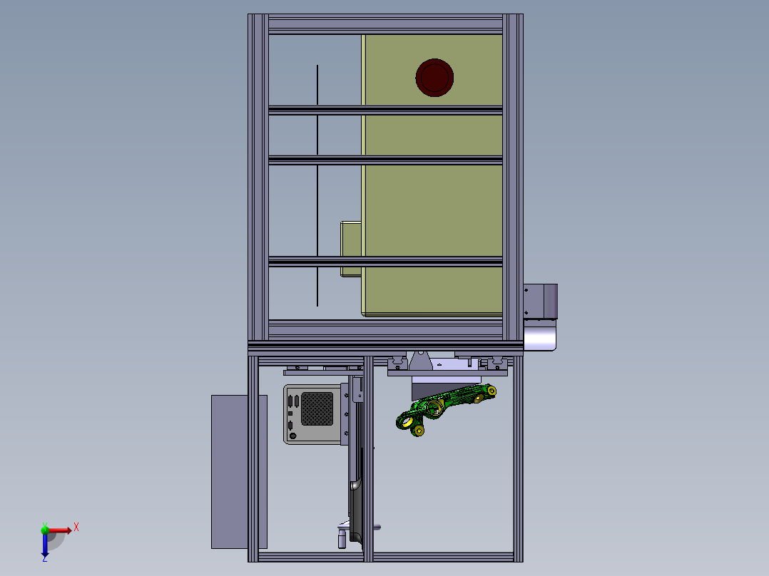 激光打标设备12俯视图