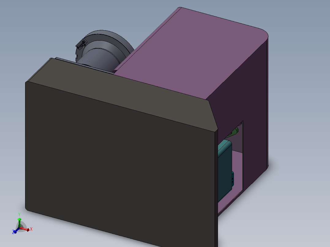 震动盘供料+机械手臂+CCD相机检测设备主视图
