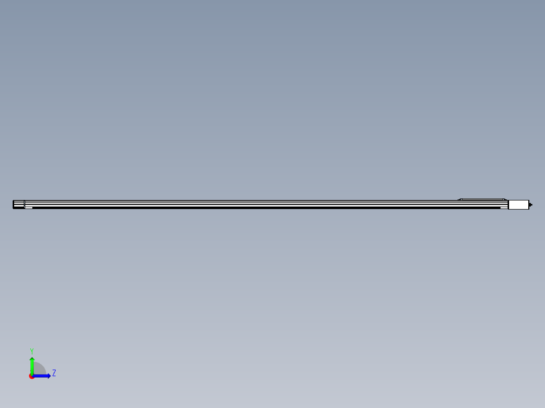 Toyo东佑达直线模组-M65-M-3300-L-M40-C4左视图