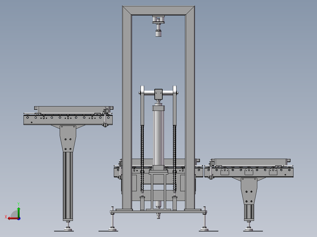 提升机构后视图