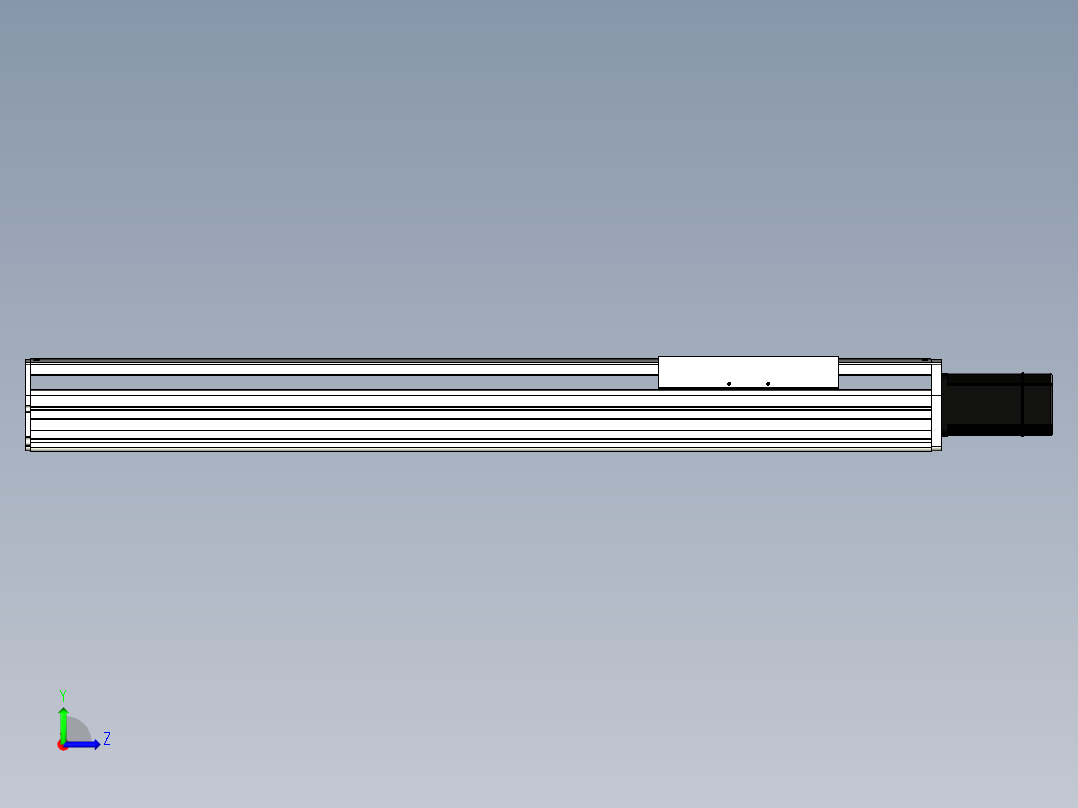 Toyo东佑达直线模组-ETH22-750-BC-750W左视图