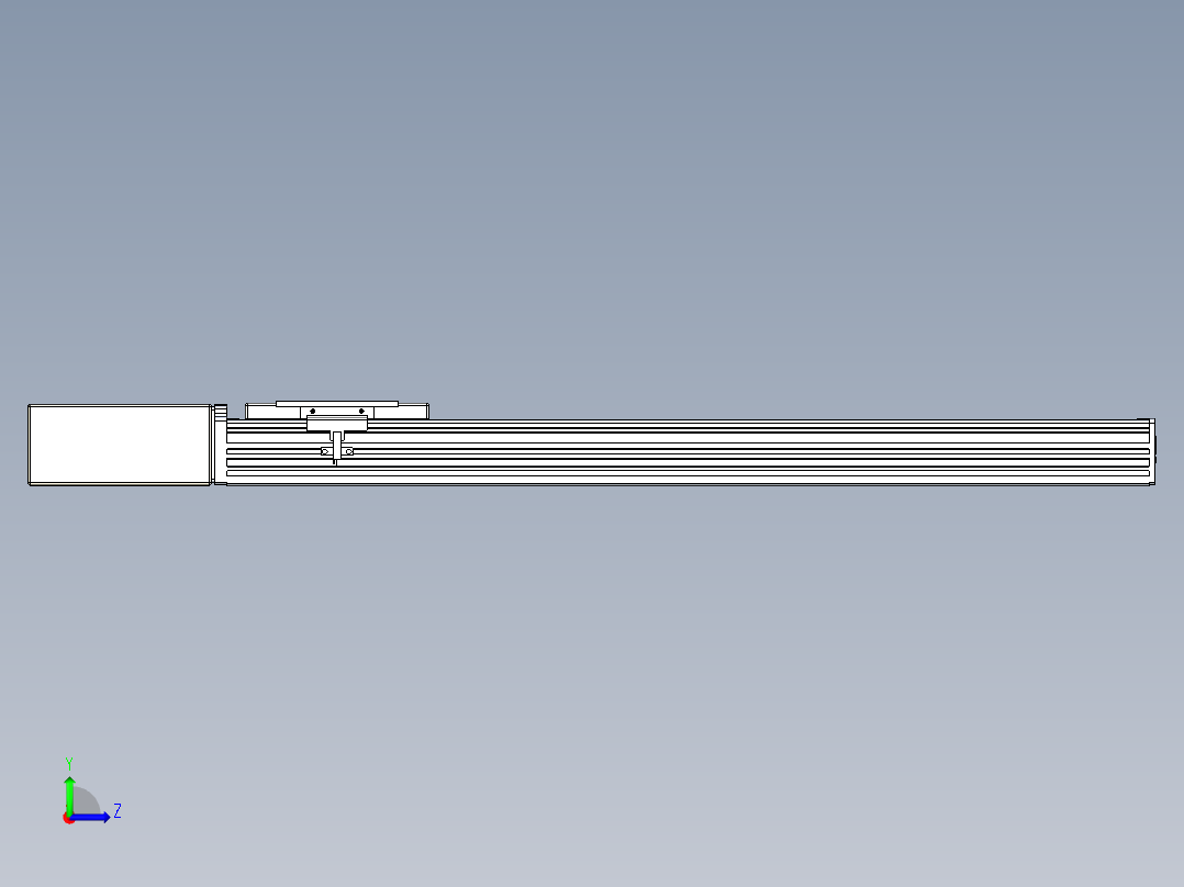 同步带全封闭直线模组TPA-HCB-110D-90-L550-MR-C-P40-N3左视图