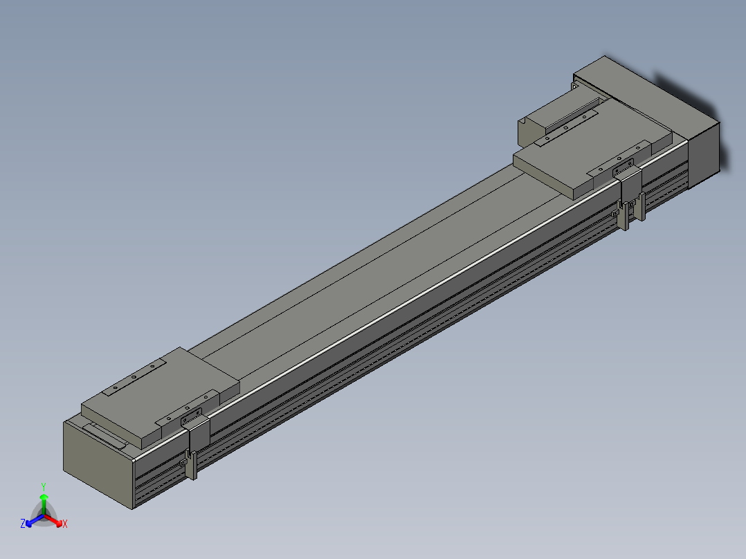直线模组WG-LHC12-S700-L设计图纸主视图