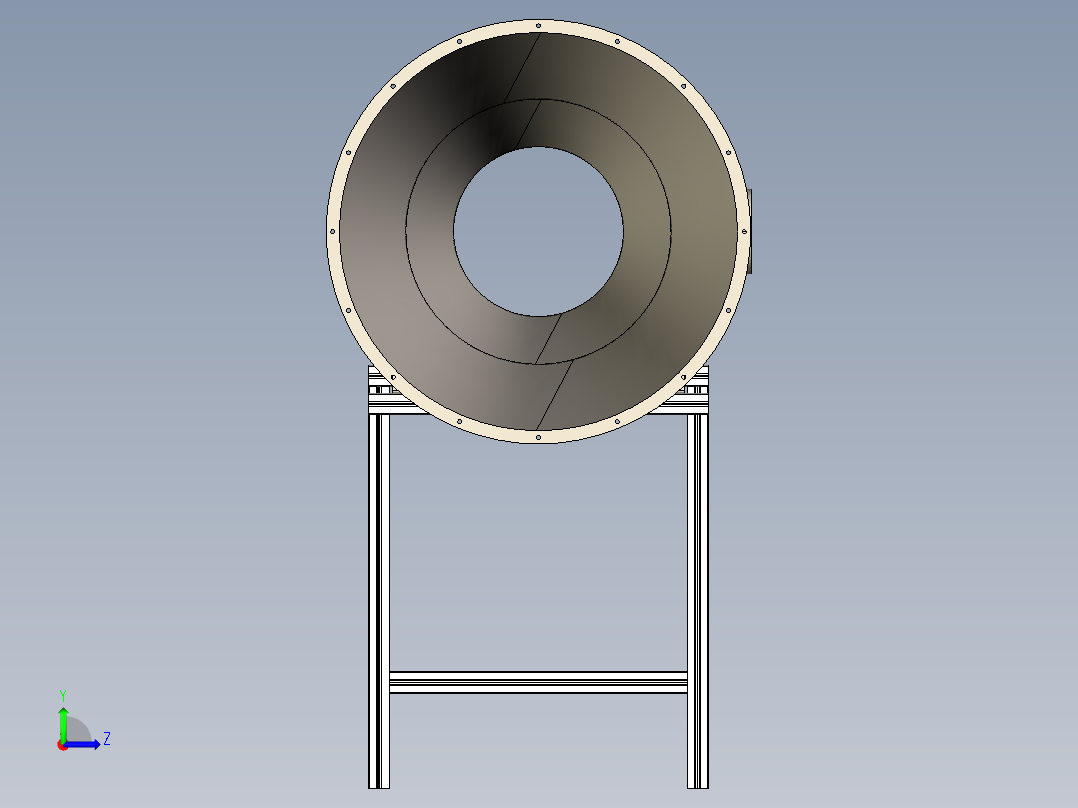 一种小型风洞左视图