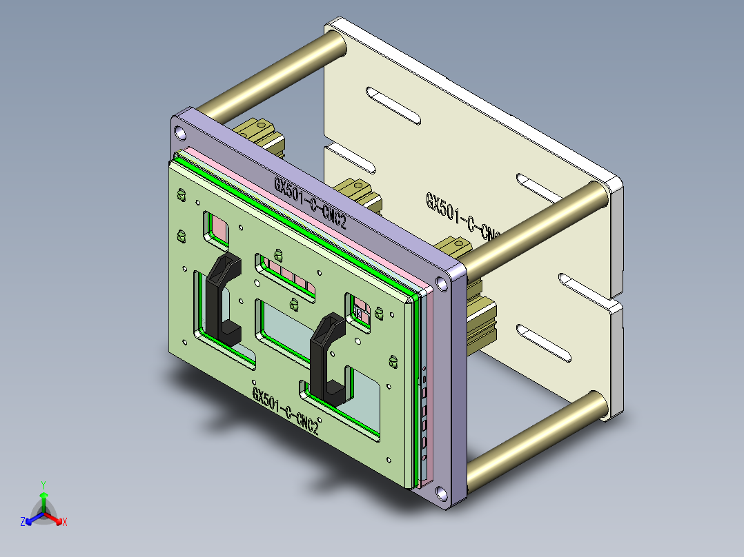 GX501-C-CNC2-1110正等轴测图