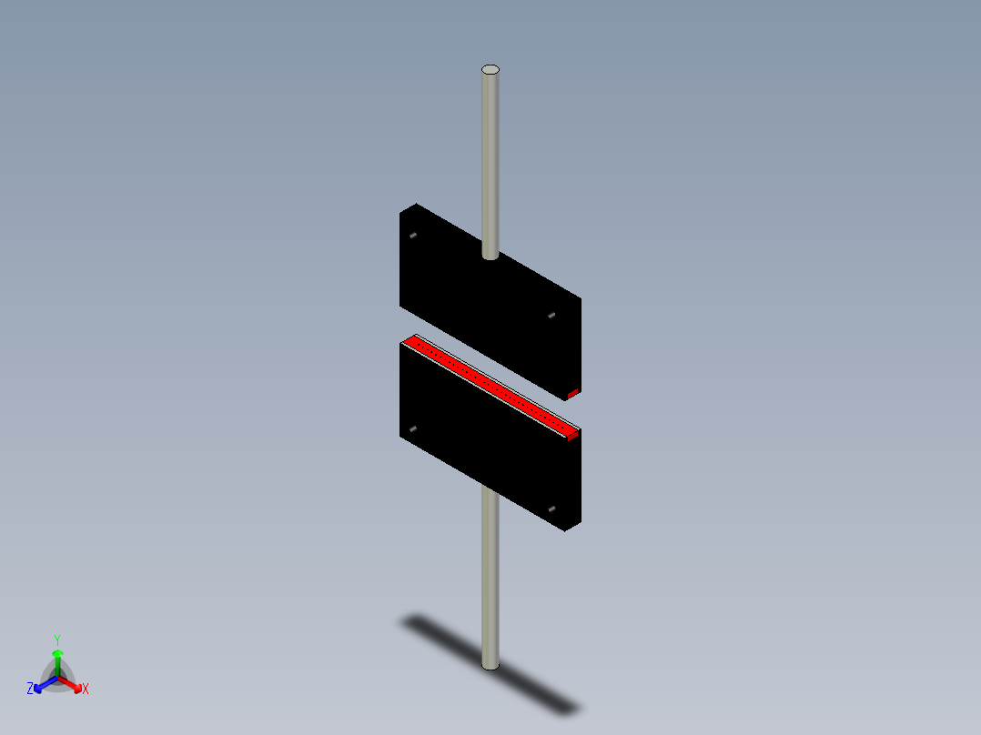 矩阵光纤_对射型FT-S21正等轴测图