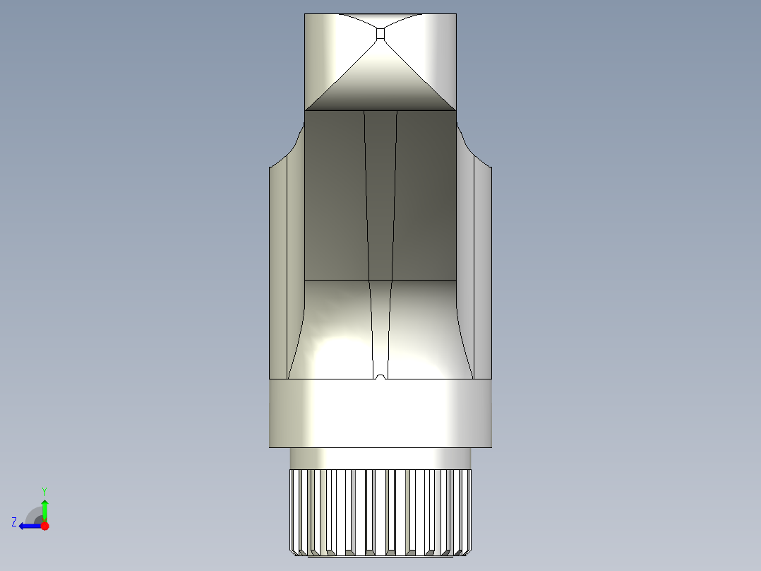 人體工學型調整把手(母牙 SUS製)ERX.SST-3D多系列多零件图纸模型右视图