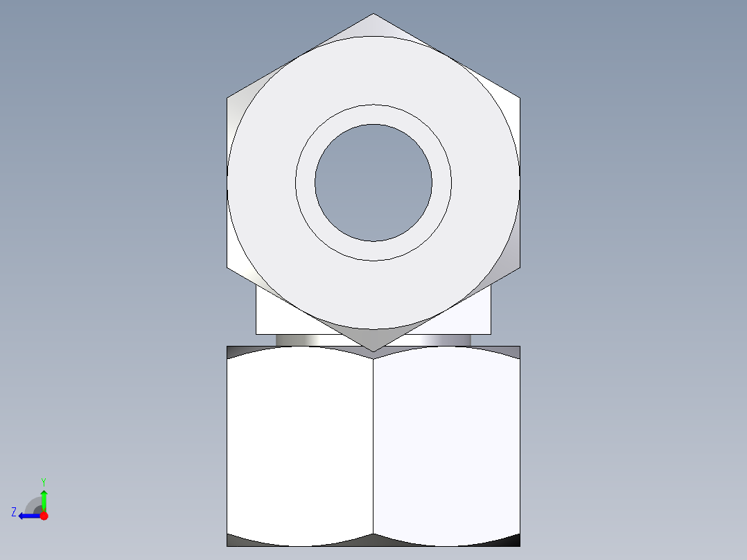 卡套式工业通用硬管接头EO_Swivel_nut_branch_tee_ET16SCF右视图