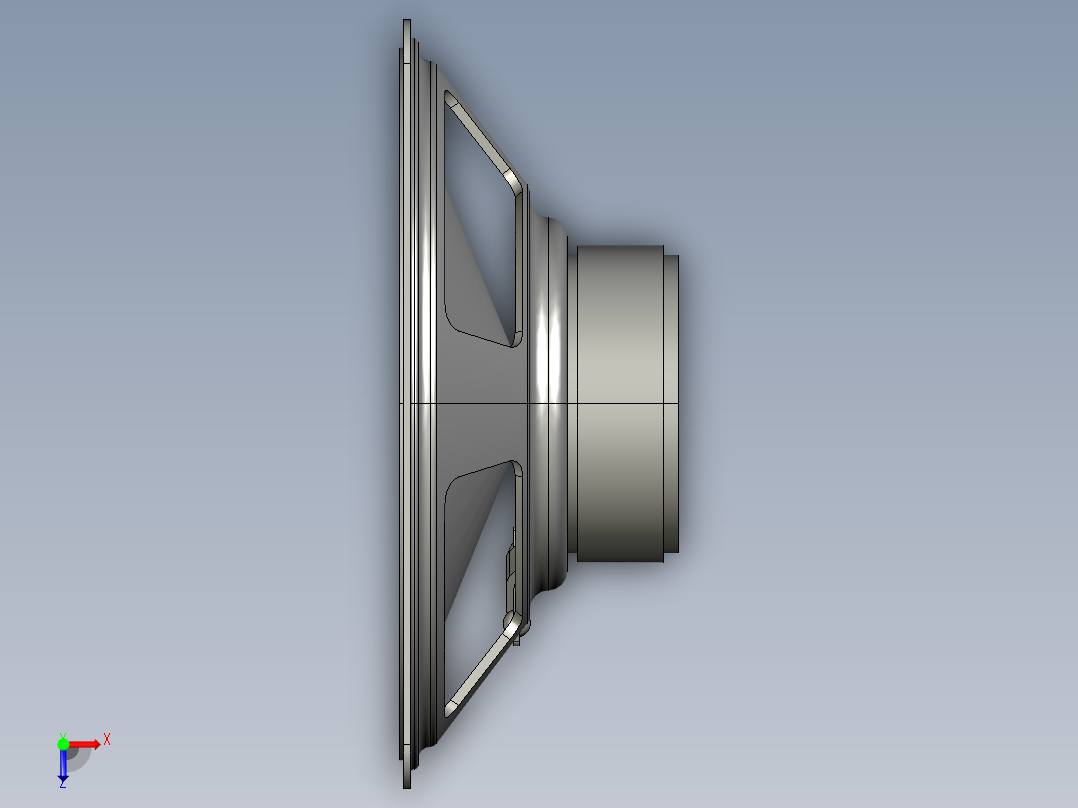 小喇叭_扬声器俯视图