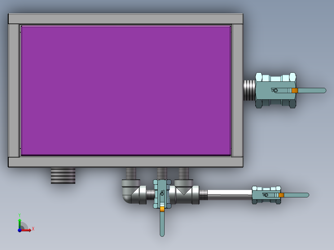 厨余垃圾油水分离器前视图
