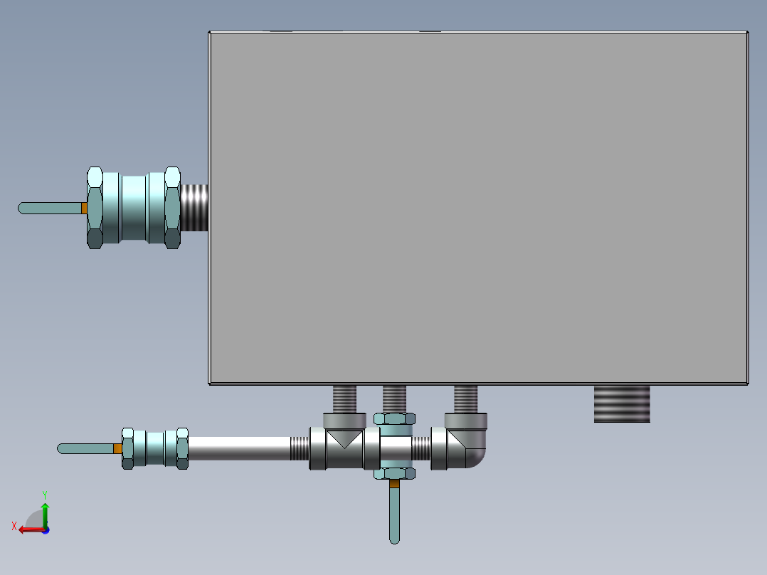 厨余垃圾油水分离器后视图