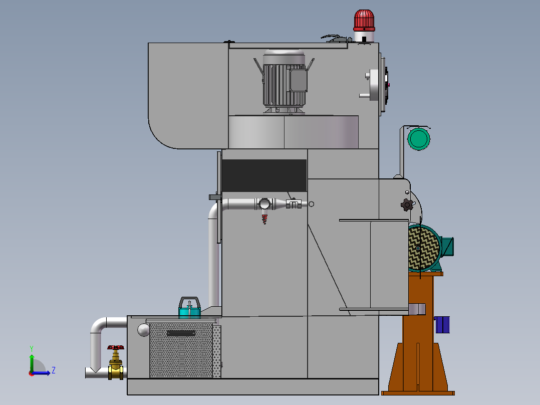 一体式湿式砂轮抛光机sw16可编辑左视图