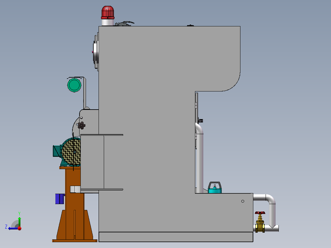 一体式湿式砂轮抛光机sw16可编辑右视图