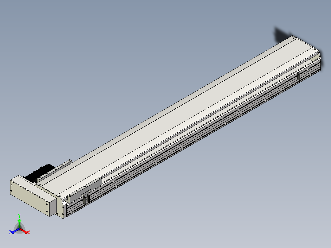 Toyo东佑达直线模组-ETH22-1500-BR-750W+煞車正等轴测图