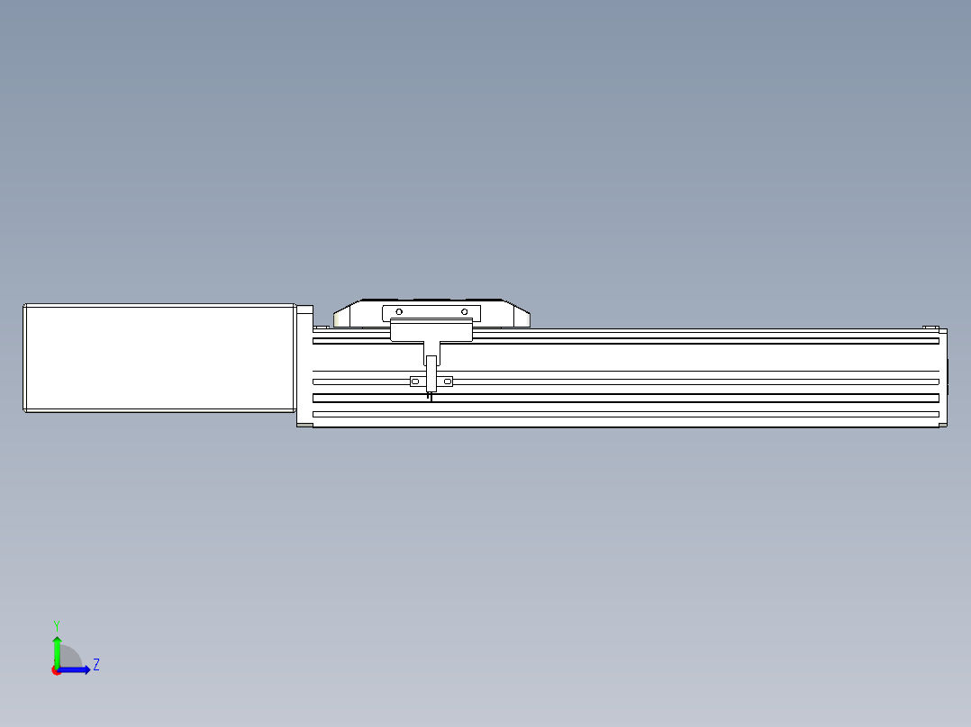 同步带全封闭直线模组TPA-HCB-85D-90-L200-MR-C-P20-N3左视图