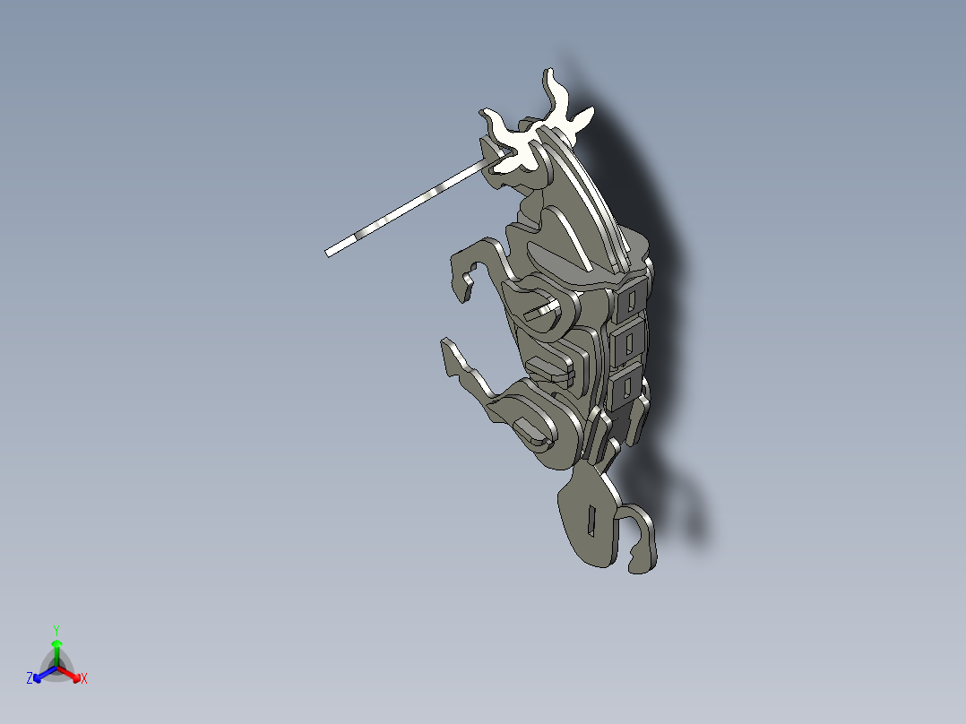 机械展示牛正等轴测图