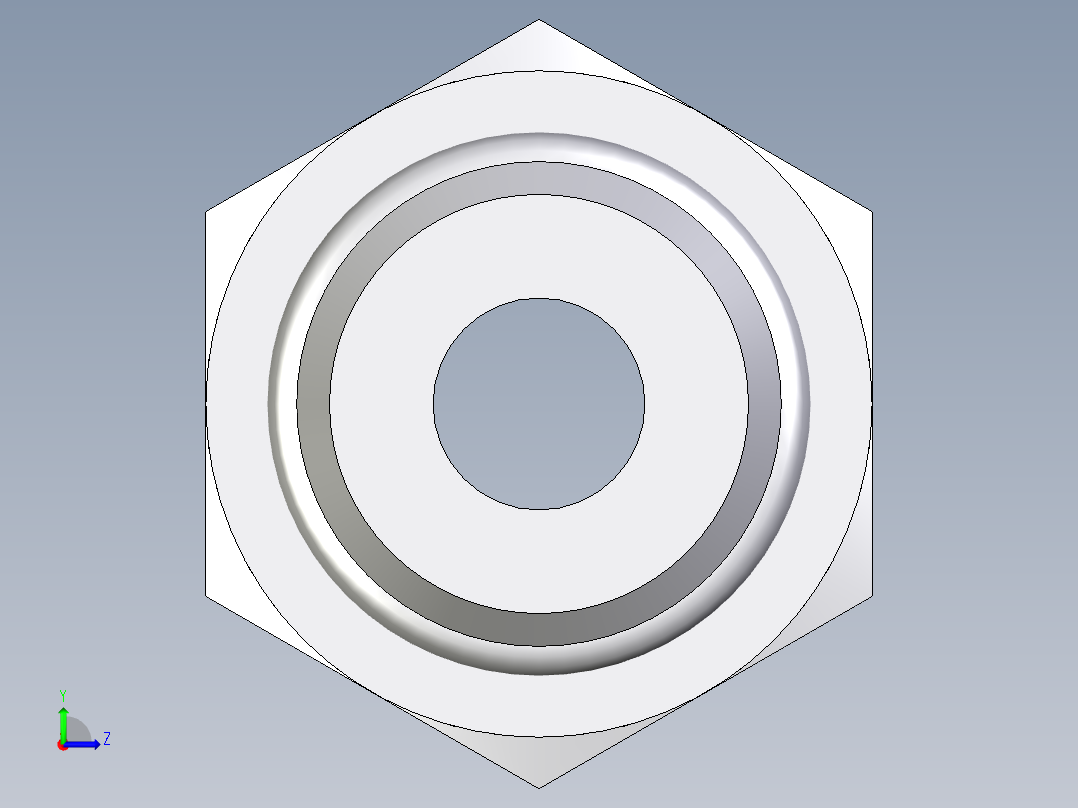 卡套式工业通用硬管接头EO_Male_Stud_connector_GEO10ZSMCF左视图