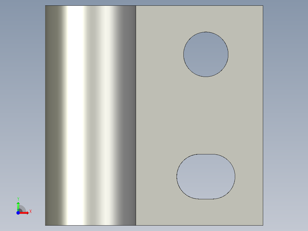 基恩士PS-48_bracket_kc图纸模型前视图
