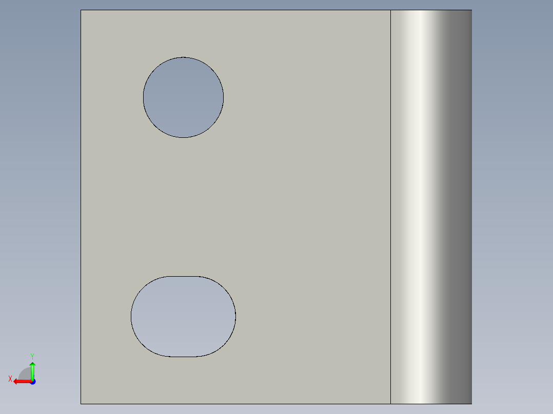 基恩士PS-48_bracket_kc图纸模型后视图
