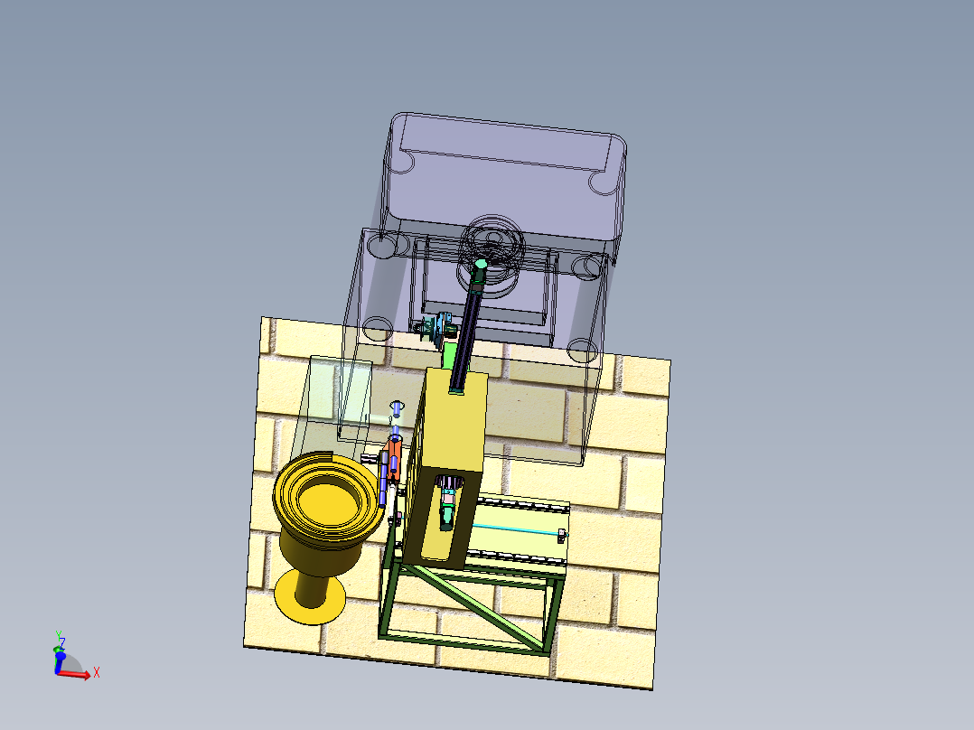 钢棒自动上料设备sw2020可编辑主视图