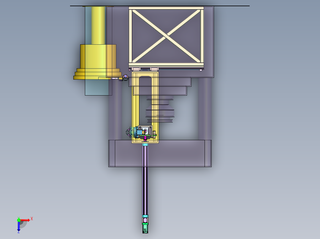 钢棒自动上料设备sw2020可编辑俯视图