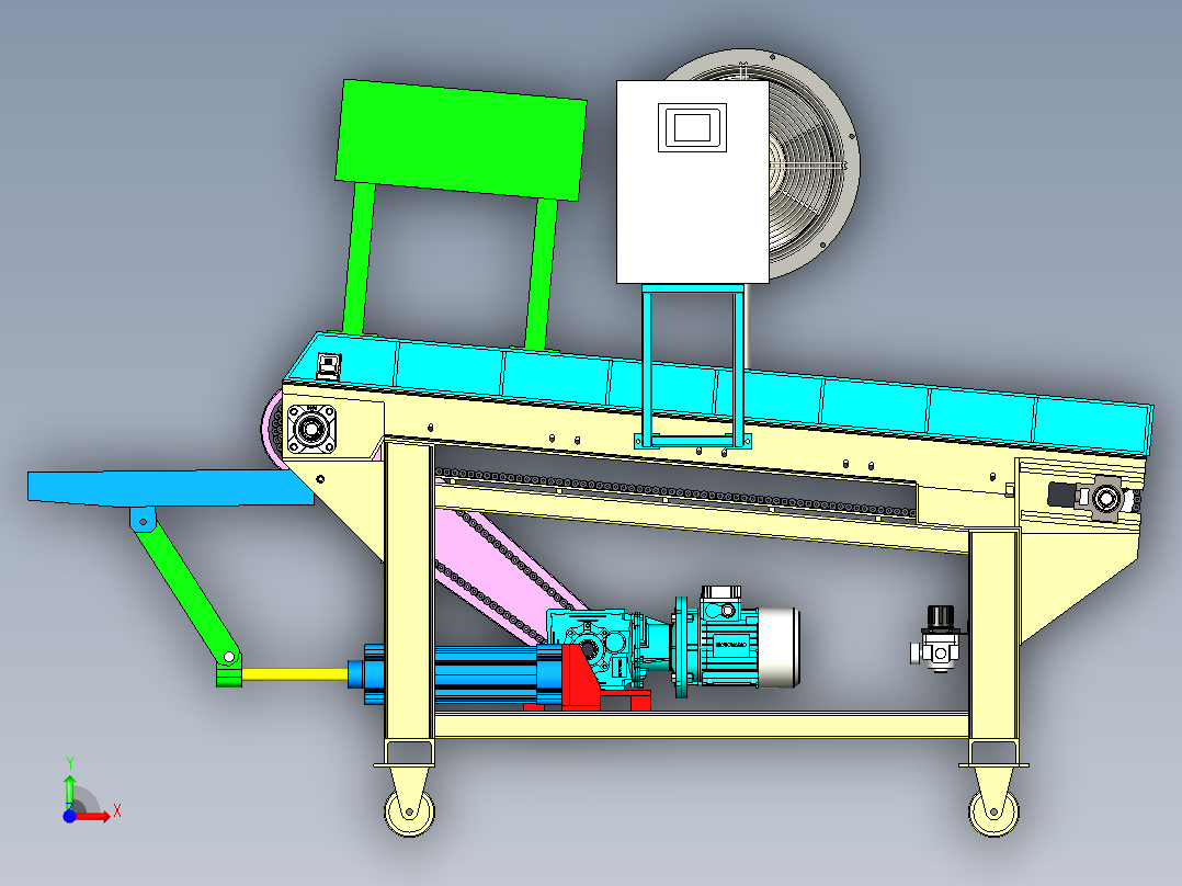 输送机螺旋压滤机前视图