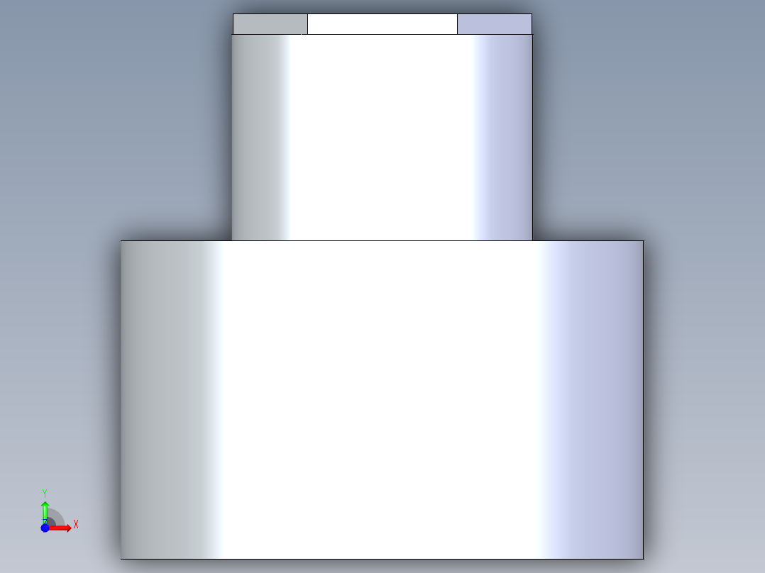 聚氯乙烯配件11A-Sch80_ReducerCoupling_SxS_829-247FB_2in x 0.5in前视图