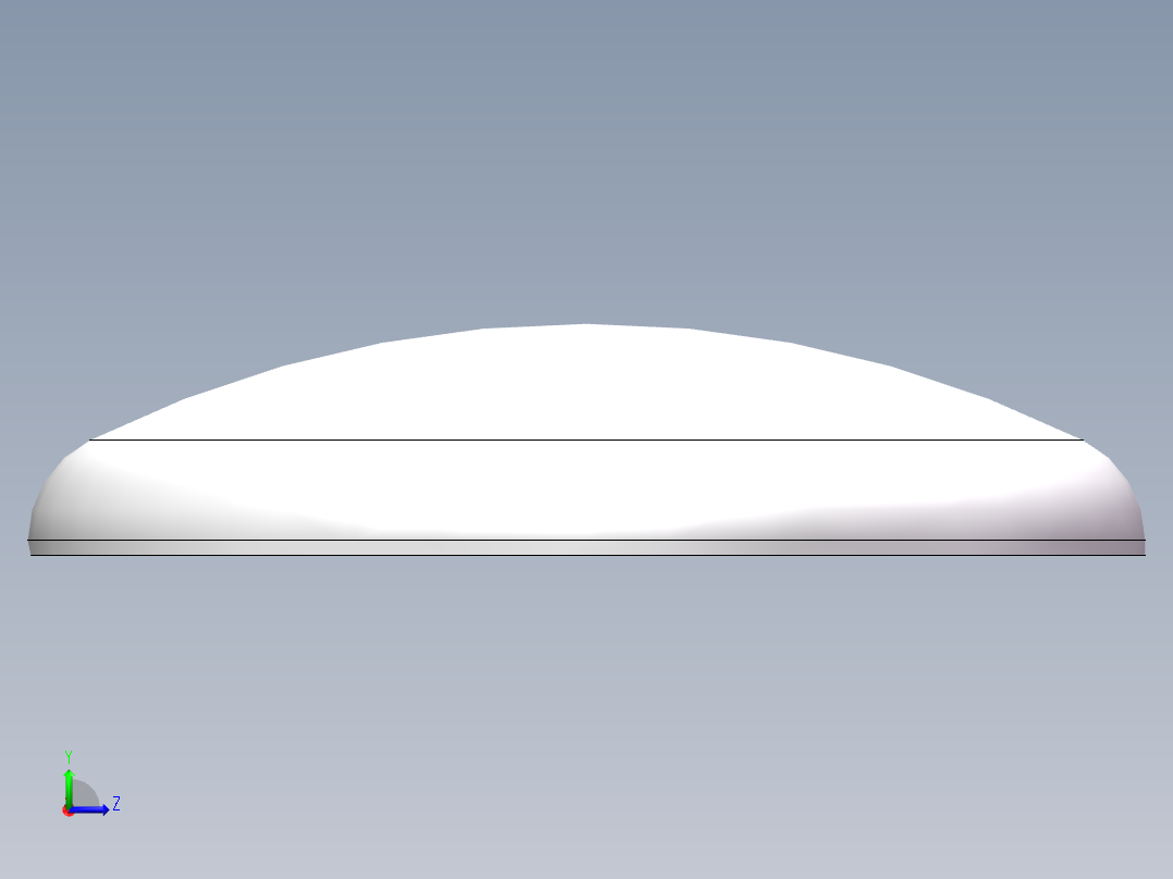 THB碟形封头DN3000左视图