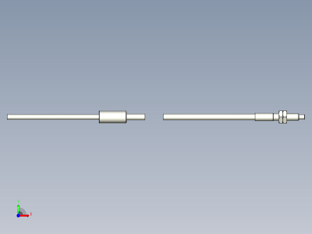 耐高温玻璃光纤_漫反射型FR-GW411_3D前视图