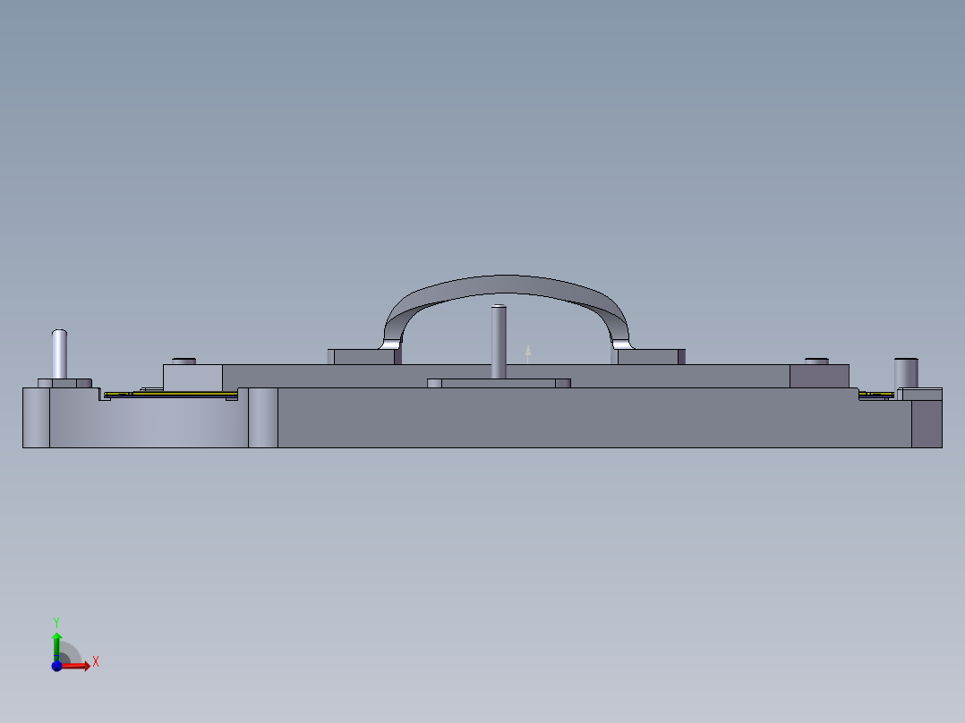 镭雕治具-带感应前视图