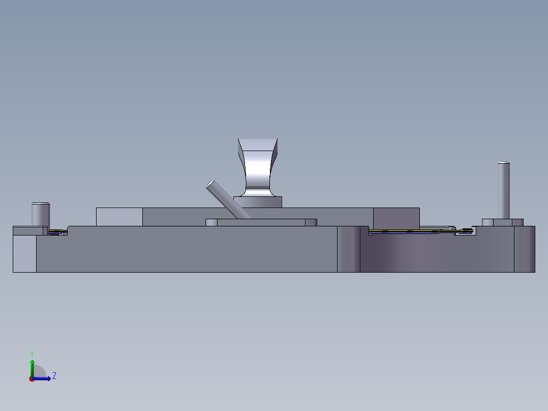 镭雕治具-带感应左视图