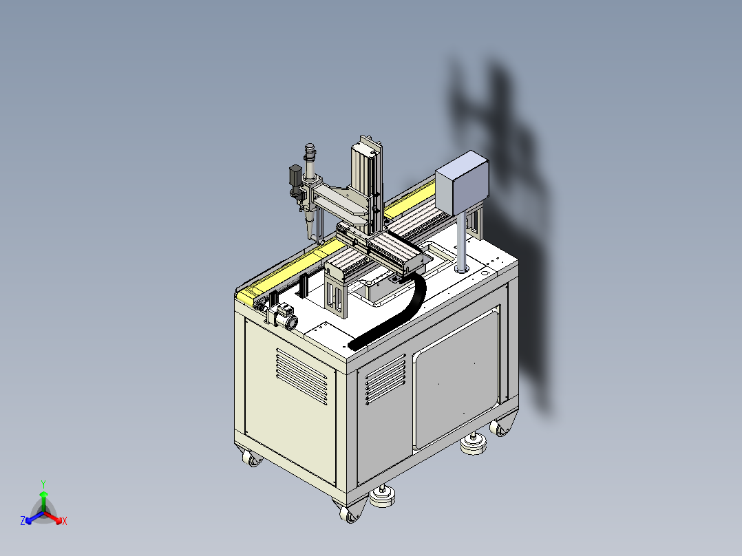 伺服自动灌胶机==822206=40正等轴测图