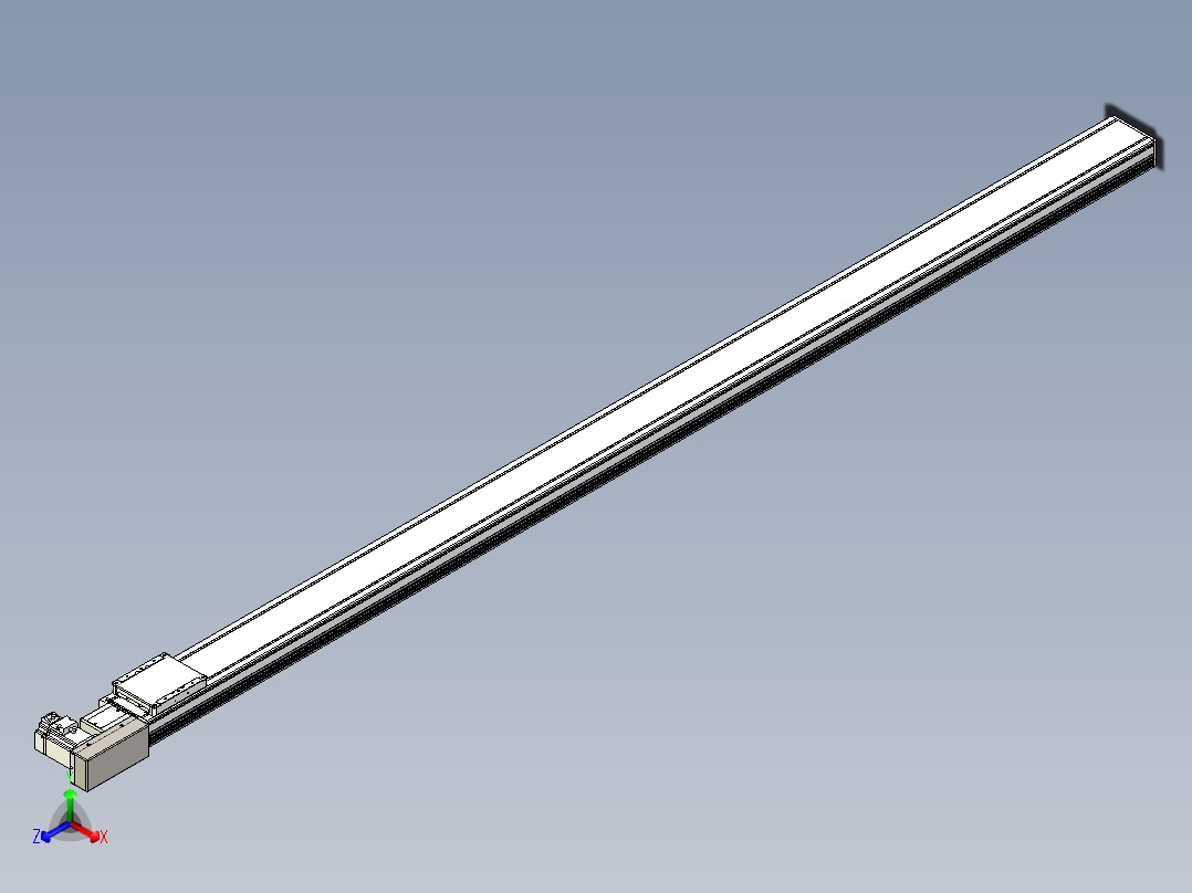 同步带全封闭直线模组TPA-HCB-105D-90-L2200-MR-C-P20-N3正等轴测图