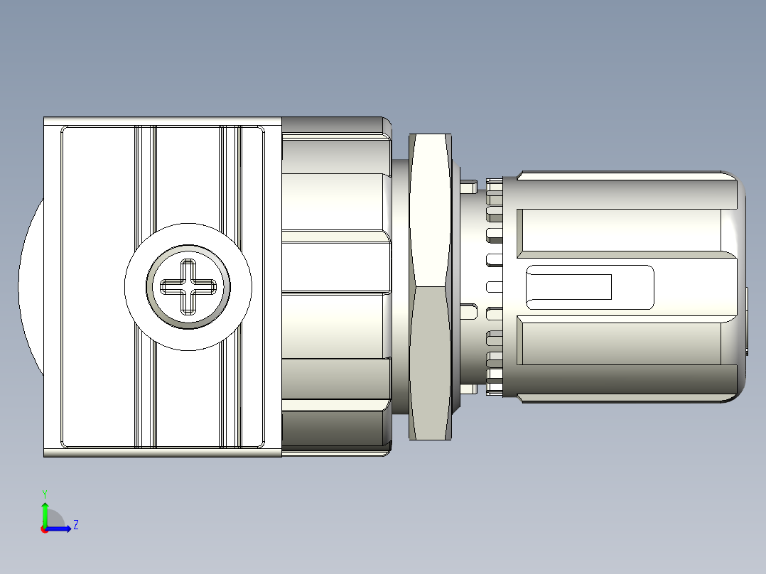 标准手动压力调节器P3L LITE FRL SYSTEM AIR PRESSURE REGULATORS - P3LR SERIES (12)左视图