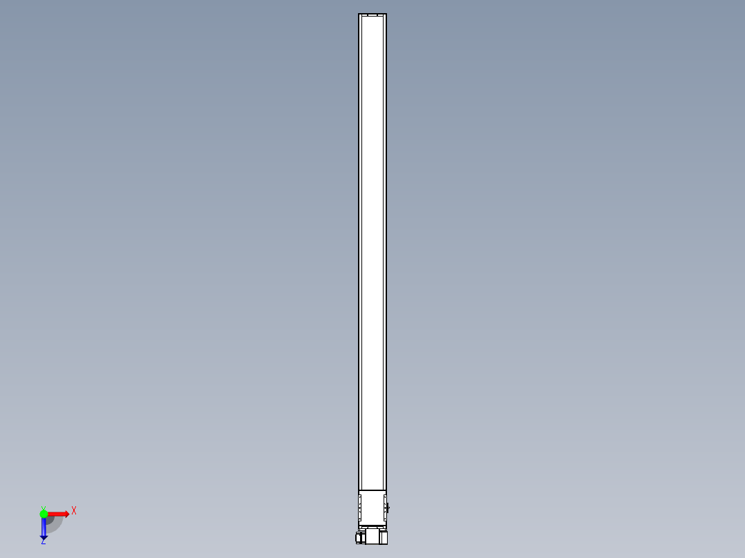 同步带全封闭直线模组TPA-HCB-14D-120-L2350-RP-C-P40-N3俯视图