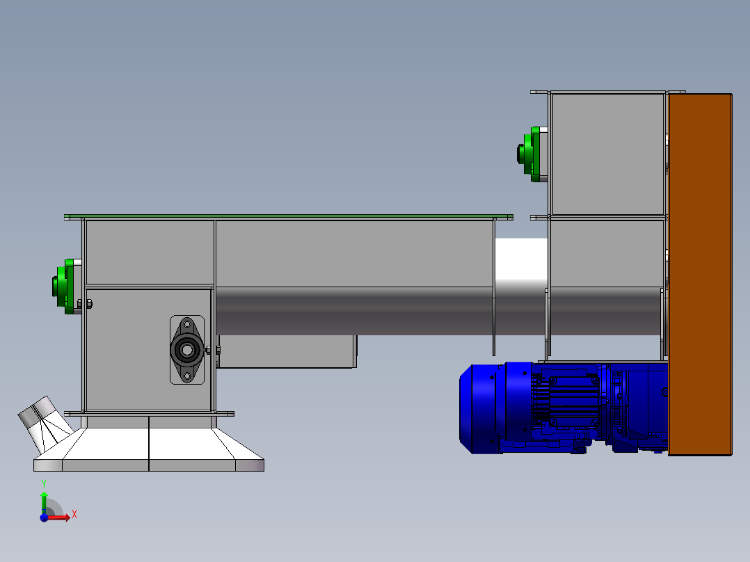 B97-双轴螺旋输送机前视图