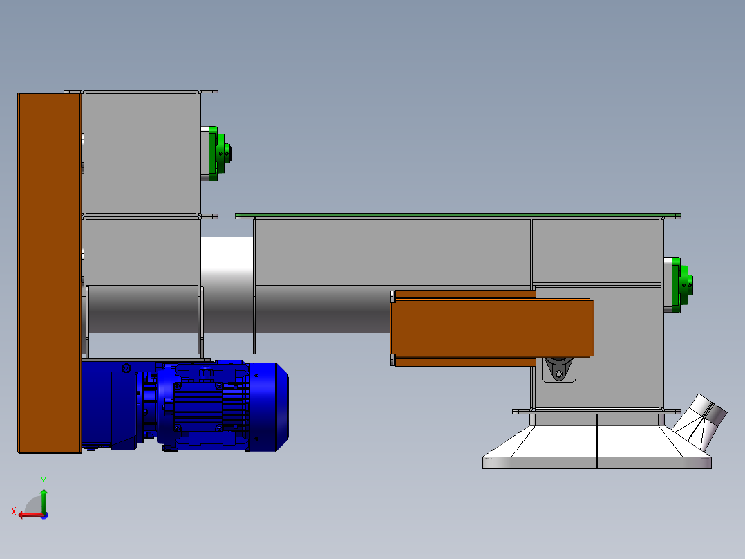 B97-双轴螺旋输送机后视图