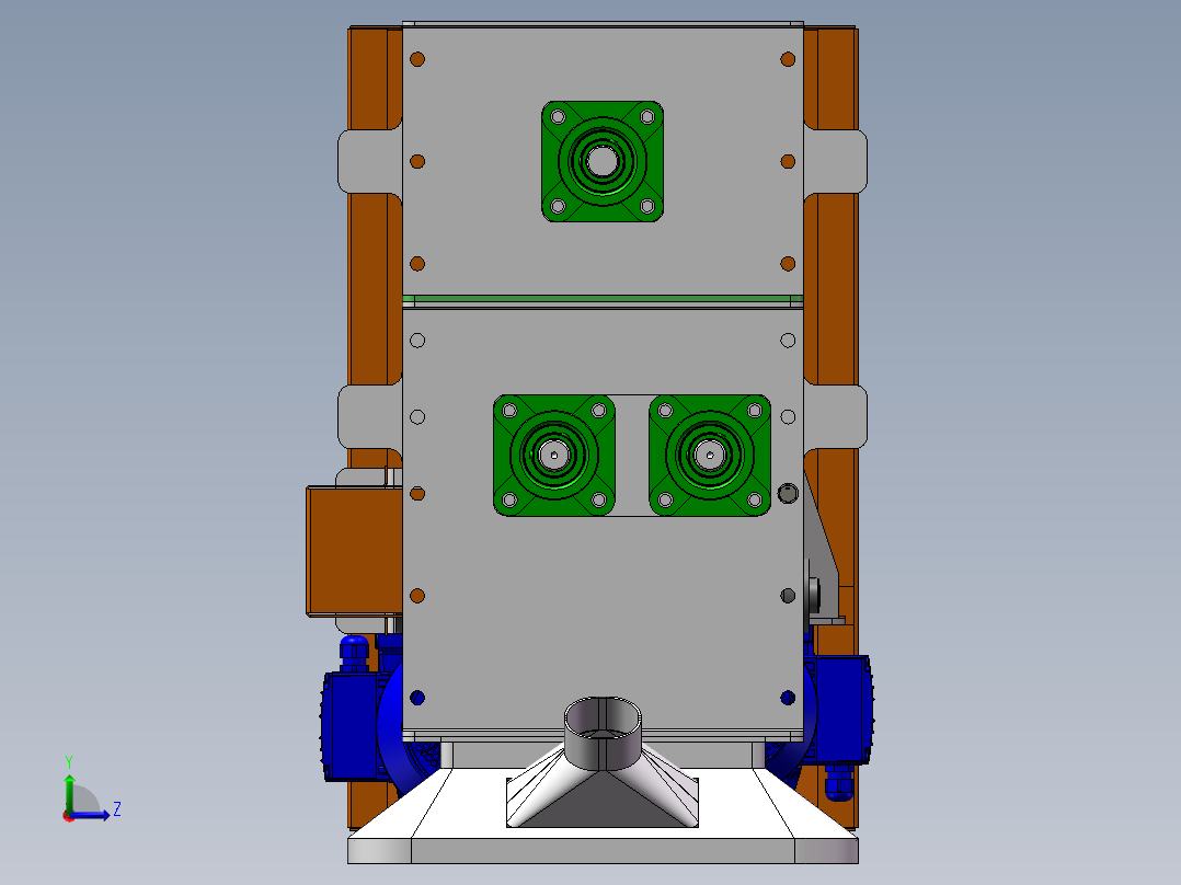 B97-双轴螺旋输送机左视图