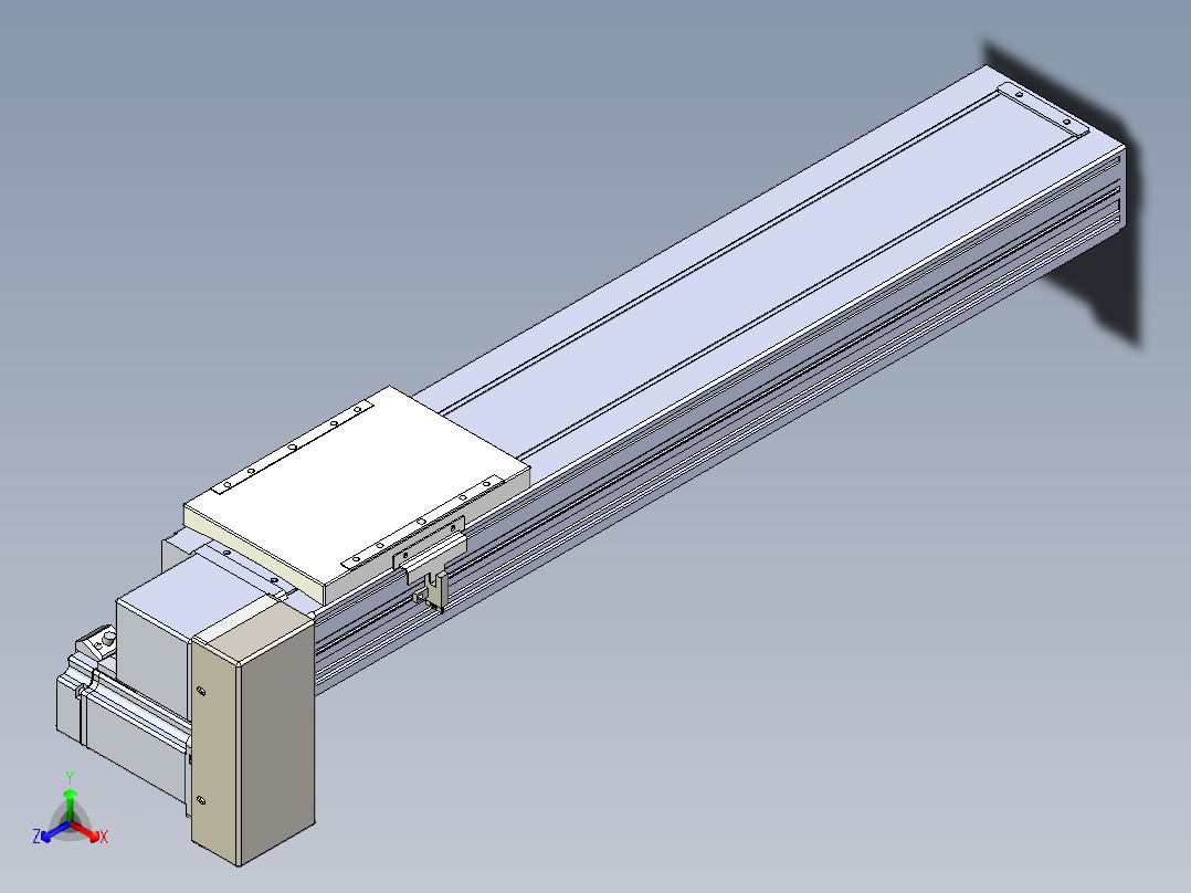 同步带全封闭直线模组TPA-HCB-120D-90-L450-RP-C-P40-N3正等轴测图