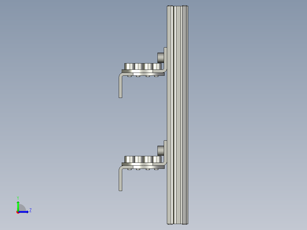 基恩士SL-M12H_kc图纸模型左视图