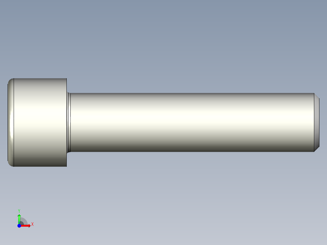 螺钉-DIN_912-M14x60.stp前视图