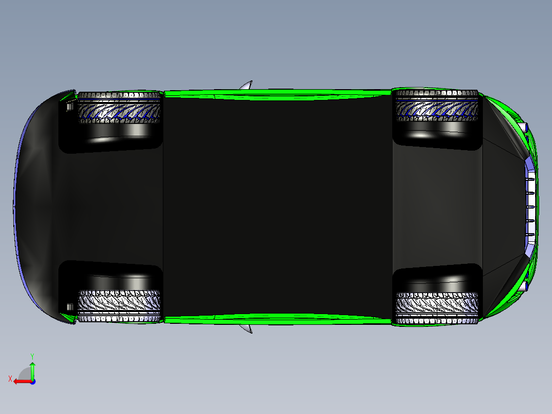 ZZ1超跑汽车后视图