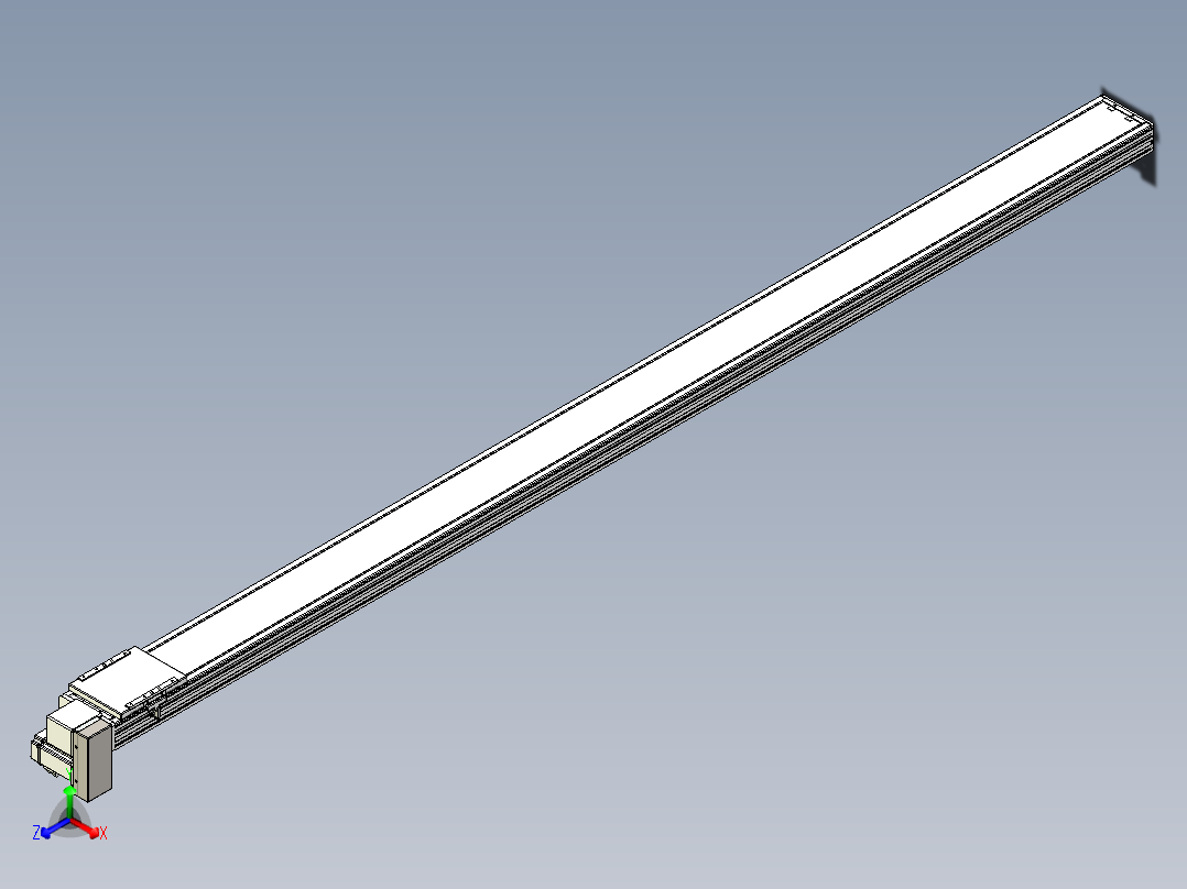 同步带全封闭直线模组TPA-HCB-14D-120-L2550-RP-C-P40-N3主视图