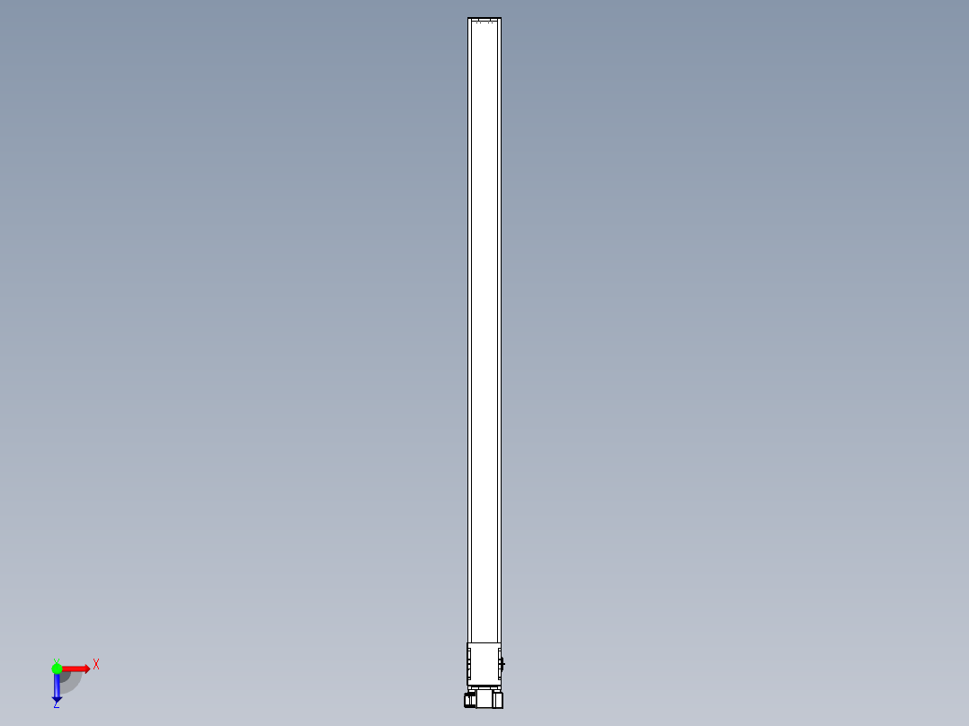同步带全封闭直线模组TPA-HCB-14D-120-L2550-RP-C-P40-N3俯视图