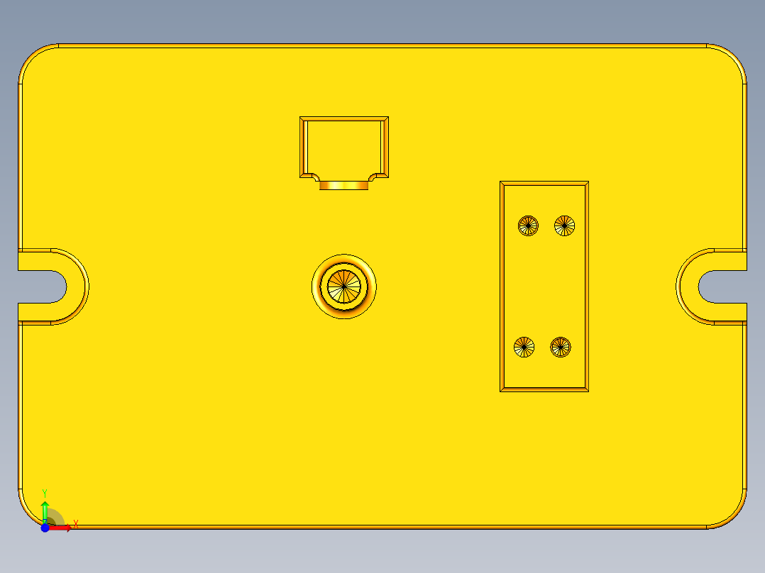 拨叉钻孔夹具（CAD图+UG三维）前视图
